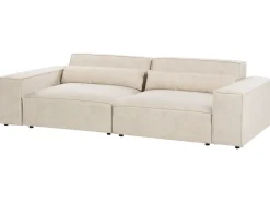 Divano modulare 2 posti HELLNAR Velluto Beige chiaro