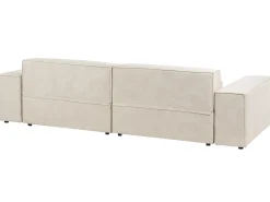Divano modulare 2 posti HELLNAR Velluto Beige chiaro