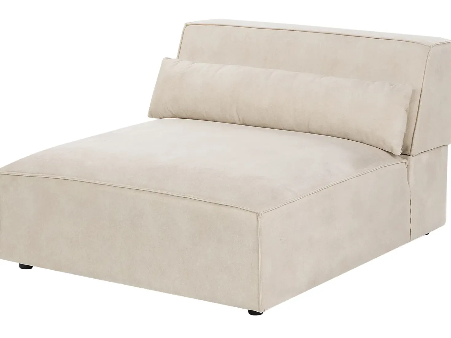 Divano modulare 2 posti HELLNAR Velluto Beige chiaro