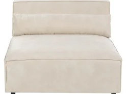 Divano modulare 2 posti HELLNAR Velluto Beige chiaro