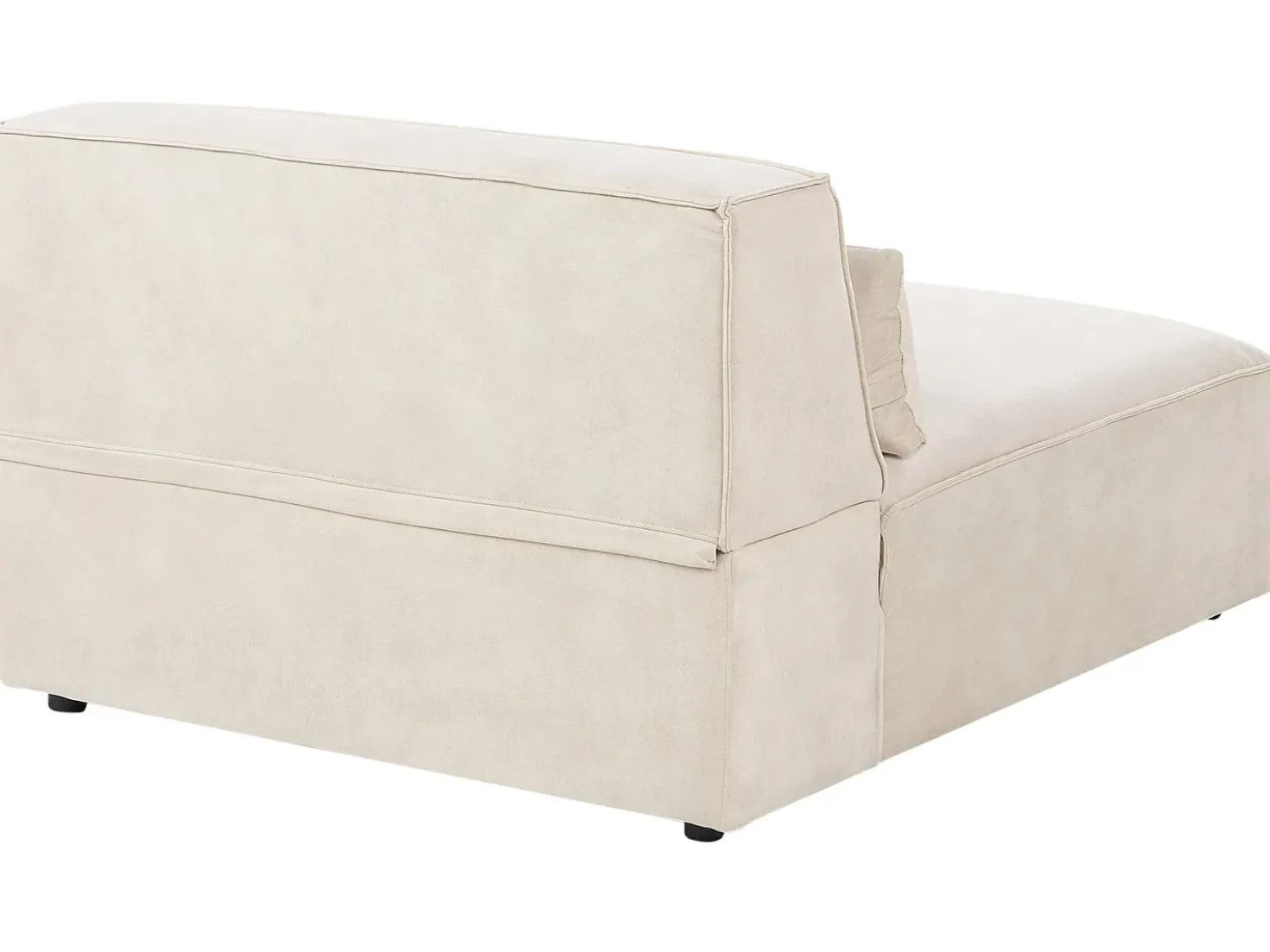 Divano modulare 3 posti HELLNAR Velluto Beige chiaro