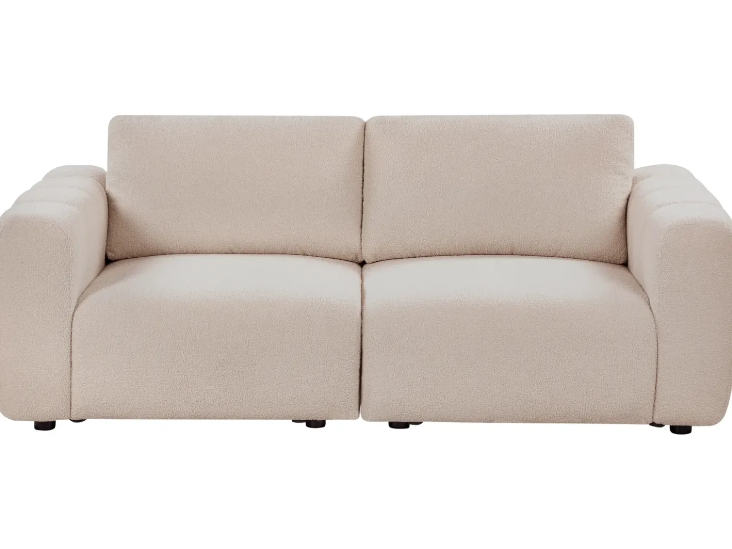 Divano modulare 2 posti KIVVIK Bouclé Beige