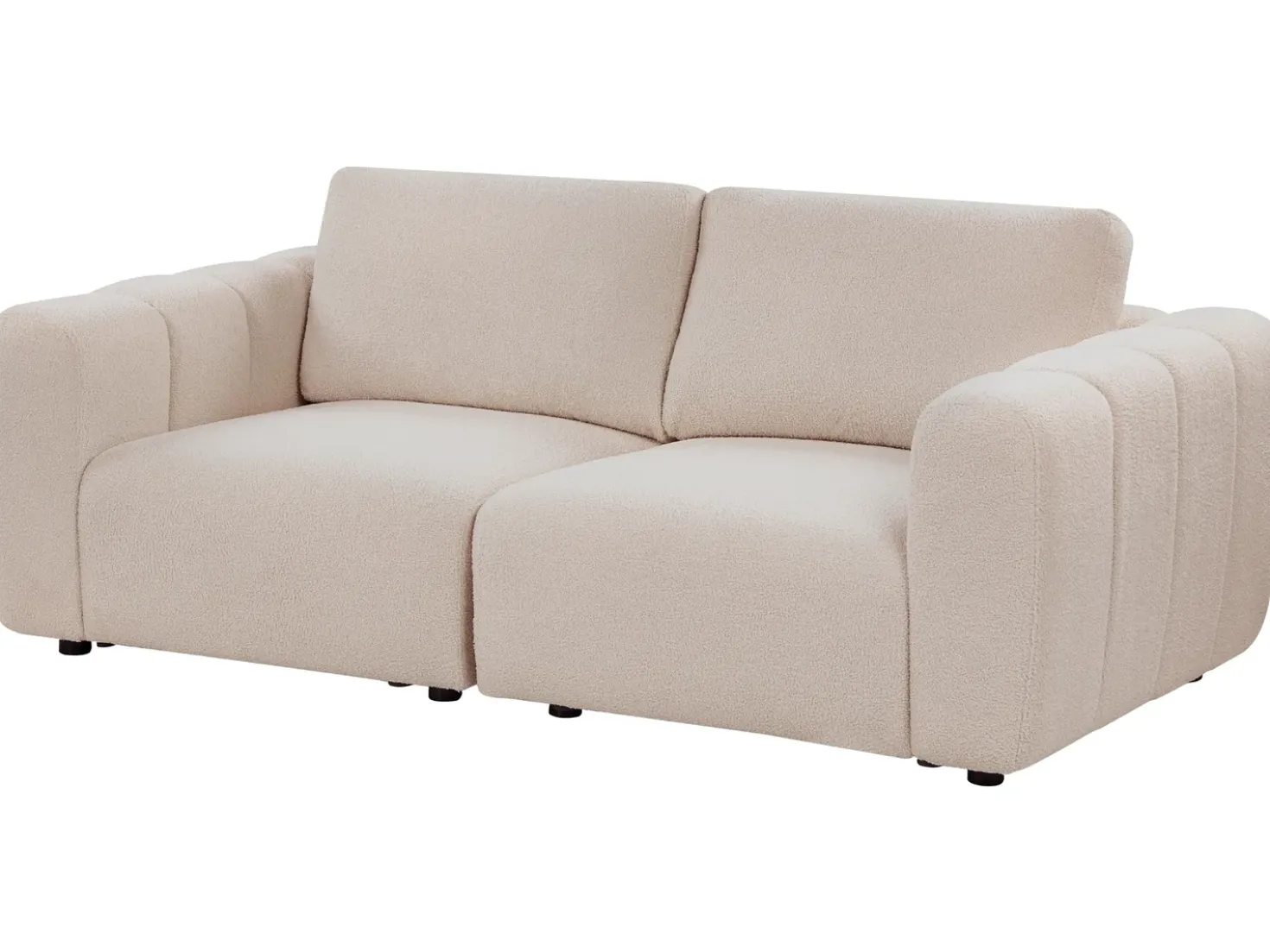 Divano modulare 2 posti KIVVIK Bouclé Beige