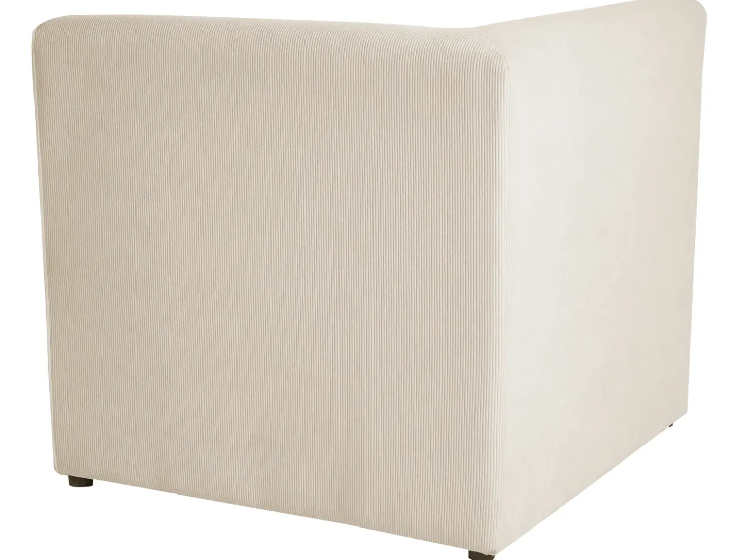 Divano modulare 3 posti LEMVIG Velluto a coste Beige chiaro