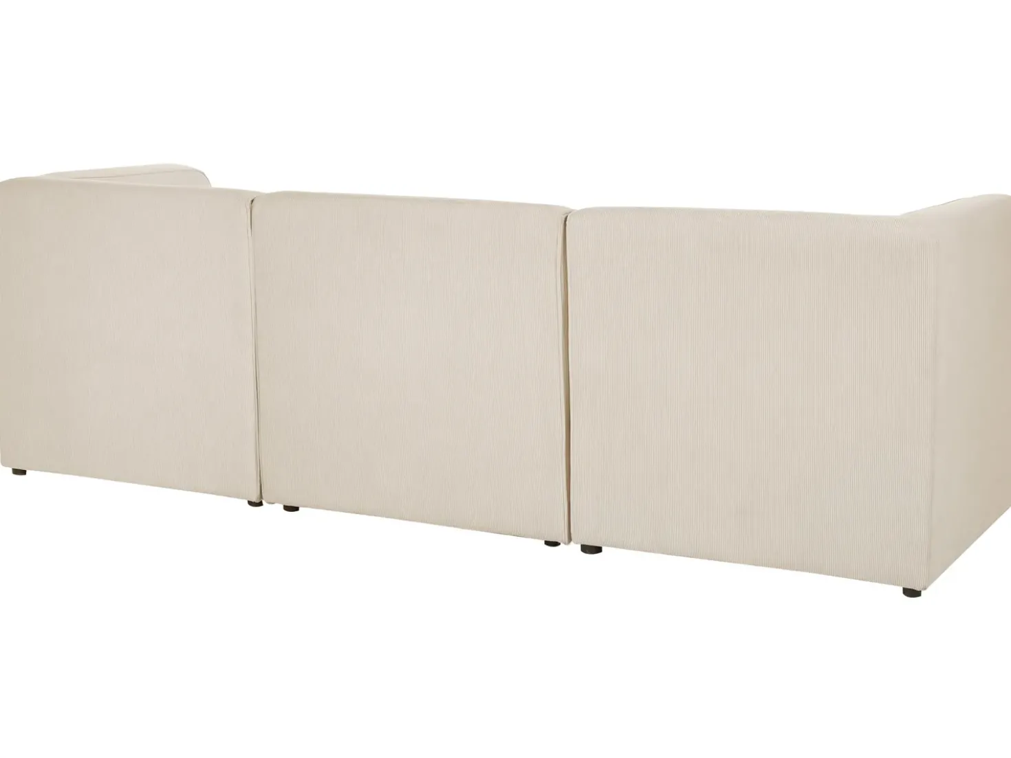 Divano modulare 3 posti LEMVIG Velluto a coste Beige chiaro