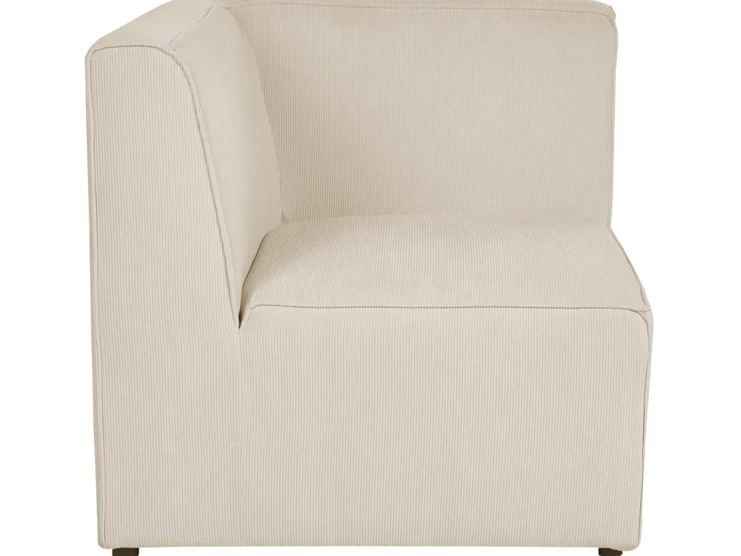 Divano modulare 3 posti LEMVIG Velluto a coste Beige chiaro