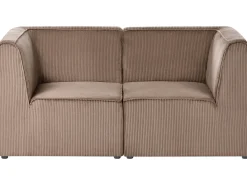 Divano modulare 2 posti LEMVIG Velluto a coste Beige sabbia