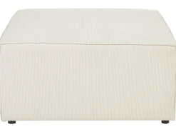 Divano modulare 3 posti LEMVIG Velluto a coste Beige chiaro con ottomana