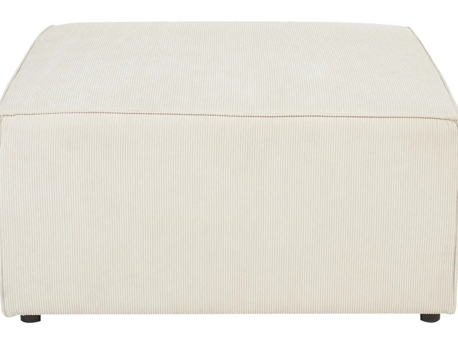Divano modulare 3 posti LEMVIG Velluto a coste Beige chiaro con ottomana