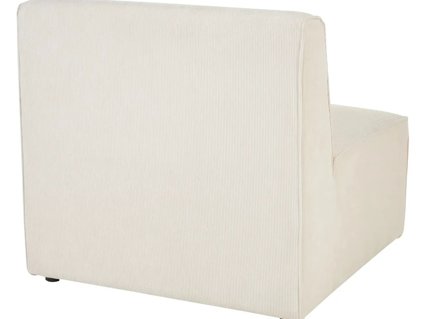 Divano modulare 3 posti LEMVIG Velluto a coste Beige chiaro con ottomana