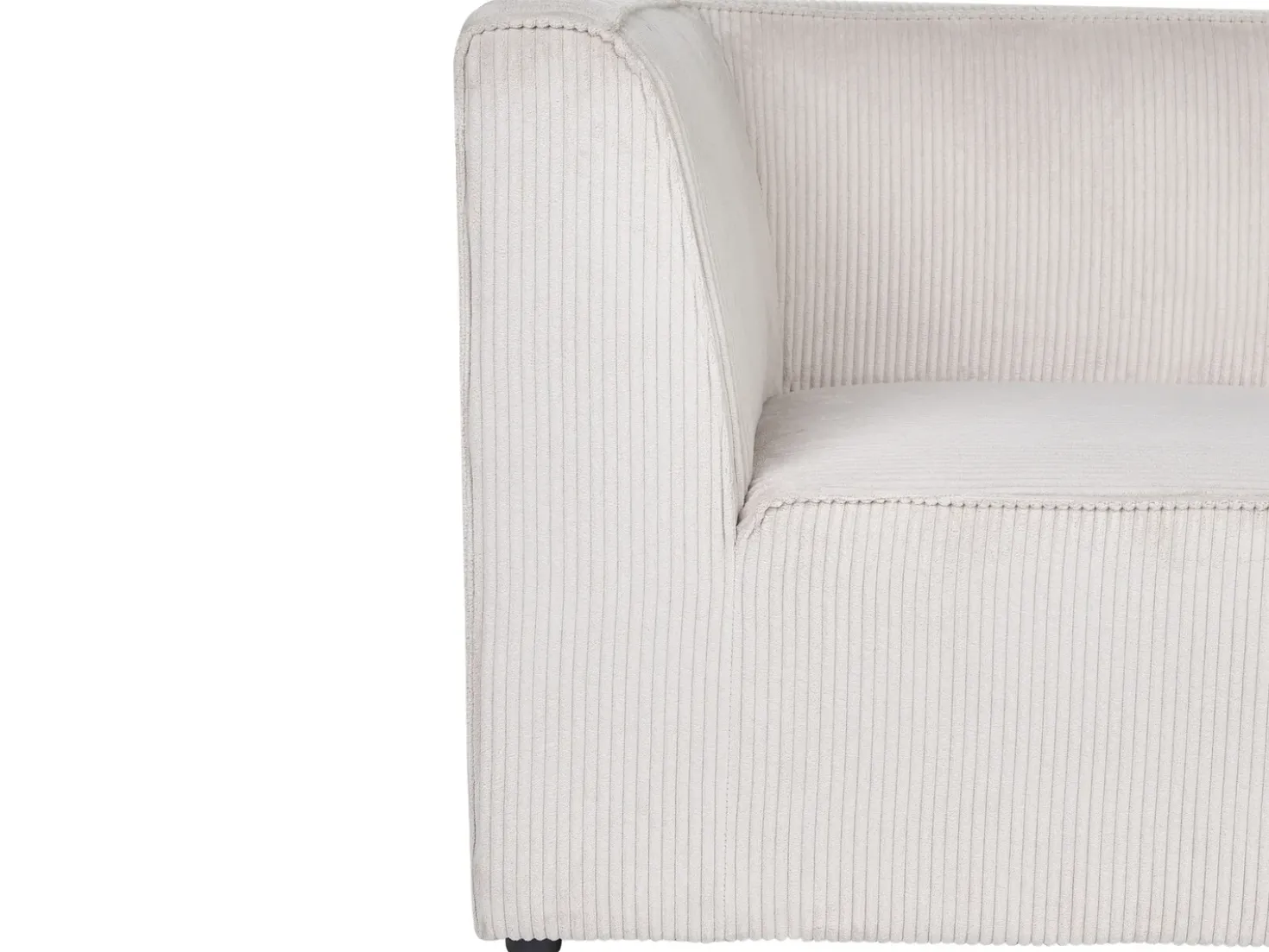 Divano modulare 3 posti LEMVIG Velluto a coste Beige