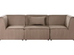 Divano modulare 3 posti LEMVIG Velluto a coste Beige sabbia