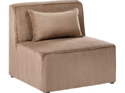 Divano modulare 3 posti LEMVIG Velluto a coste Beige sabbia