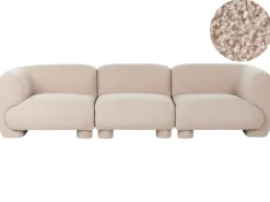 Divano modulare 3 posti MJALBI Bouclé Beige