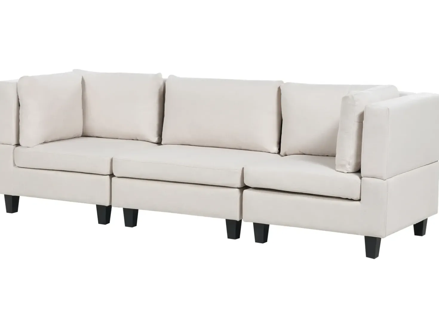 Divano modulare 3 posti UNSTAD Tessuto Beige chiaro