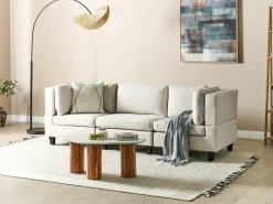 Divano modulare 3 posti UNSTAD Tessuto Beige chiaro
