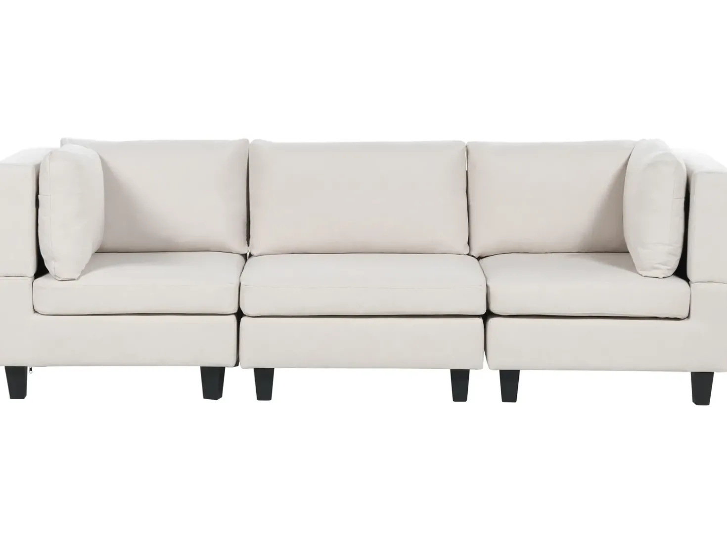 Divano modulare 3 posti UNSTAD Tessuto Beige chiaro