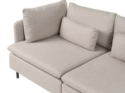 Divano modulare a U 4 posti EGERIS Tessuto Beige