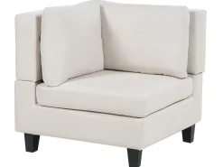Divano modulare a U 5 posti UNSTAD Tessuto Beige chiaro
