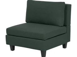 Divano modulare a U 5 posti UNSTAD Tessuto Verde scuro
