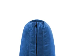 Divano modulare a U 6 posti EVJA Velluto Blu marino con ottomana