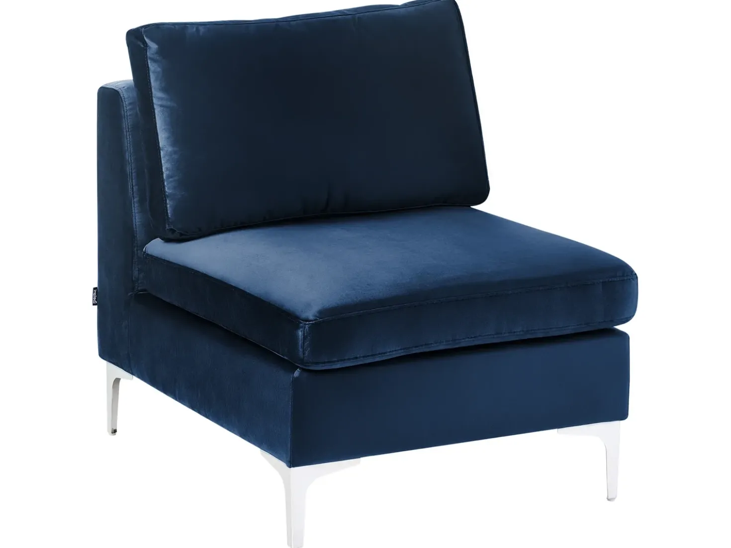 Divano modulare a U 6 posti EVJA Velluto Blu marino