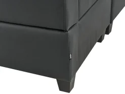 Divano modulare a U 5 posti UNSTAD Pelle sintetica Nero