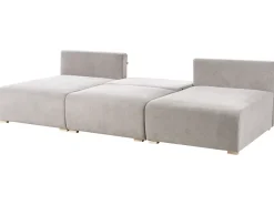 Divano modulare a U NERBO Tessuto Grigio