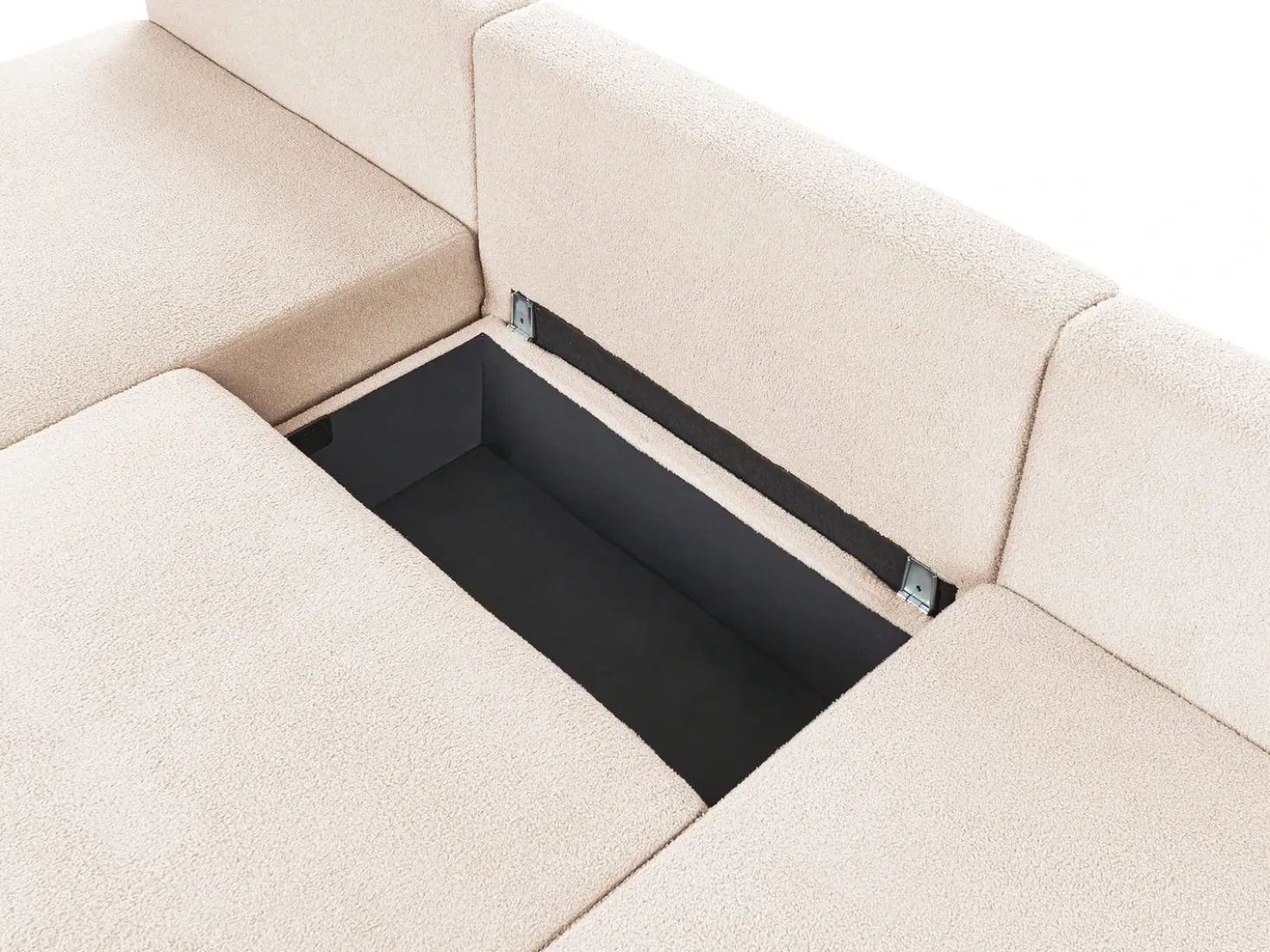 Divano modulare a U NERBO Bouclé Beige