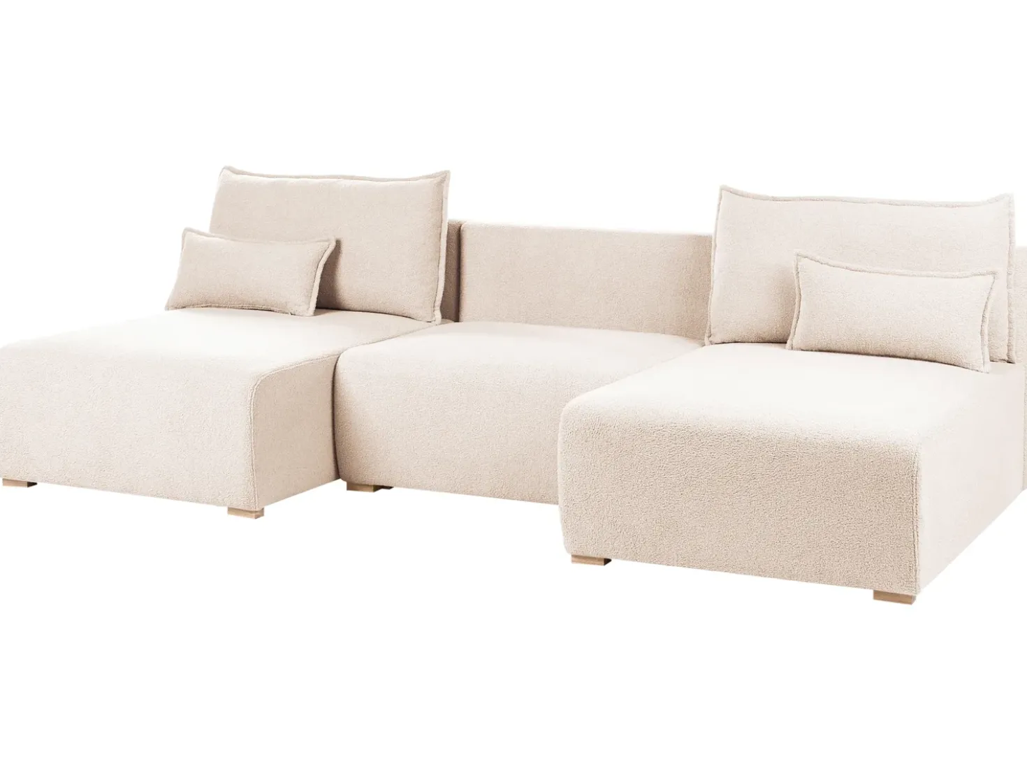 Divano modulare a U NERBO Bouclé Beige