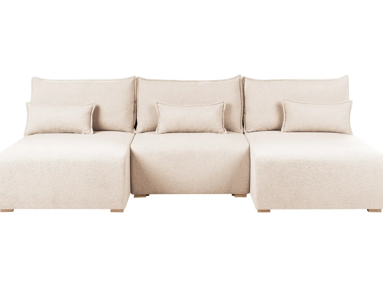 Divano modulare a U NERBO Bouclé Beige