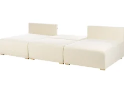 Divano modulare a U NERBO Bouclé Bianco sporco