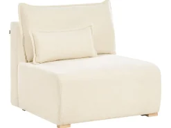 Divano modulare a U NERBO Bouclé Bianco sporco