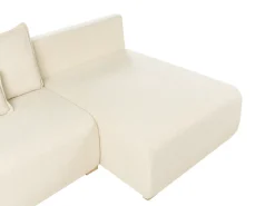 Divano modulare a U NERBO Bouclé Bianco sporco