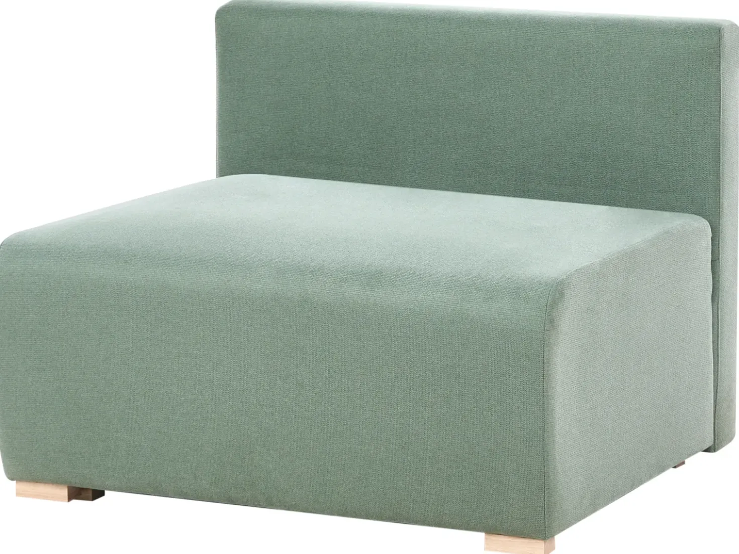 Divano modulare a U NERBO Tessuto Verde chiaro
