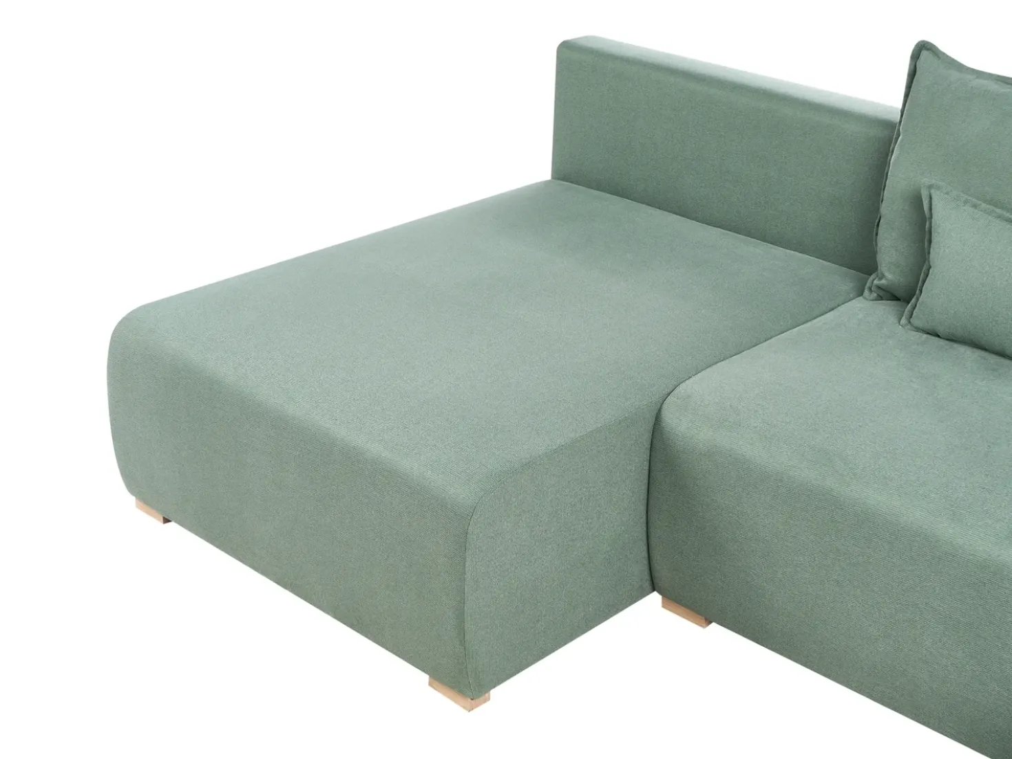 Divano modulare a U NERBO Tessuto Verde chiaro