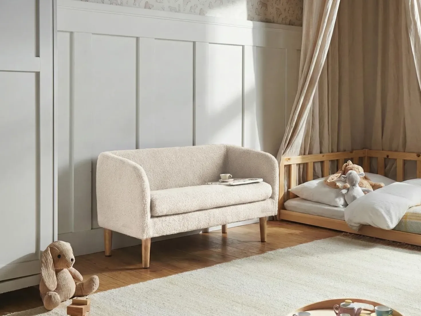 Divano per bambini DAGALI Bouclé Beige