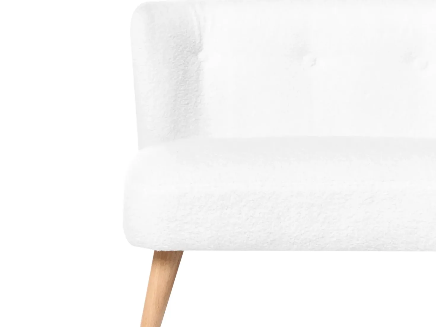 Divano per bambini LOTE Bouclé Bianco