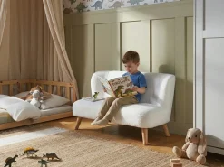 Divano per bambini LOTE Bouclé Bianco