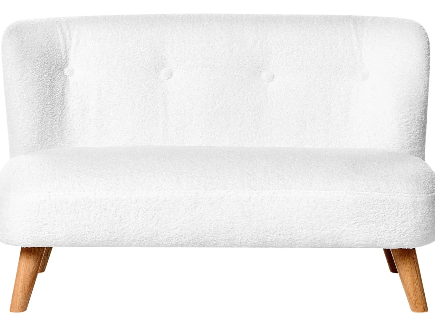 Divano per bambini LOTE Bouclé Bianco