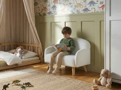 Divano per bambini OTTAL Bouclé Bianco