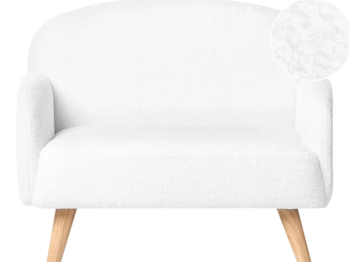 Divano per bambini OTTAL Bouclé Bianco