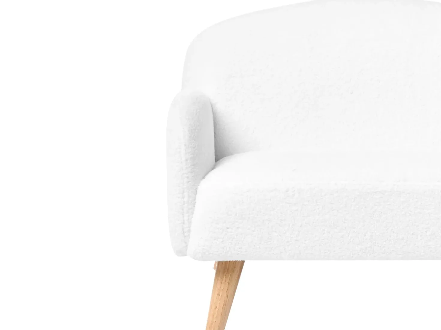Divano per bambini OTTAL Bouclé Bianco