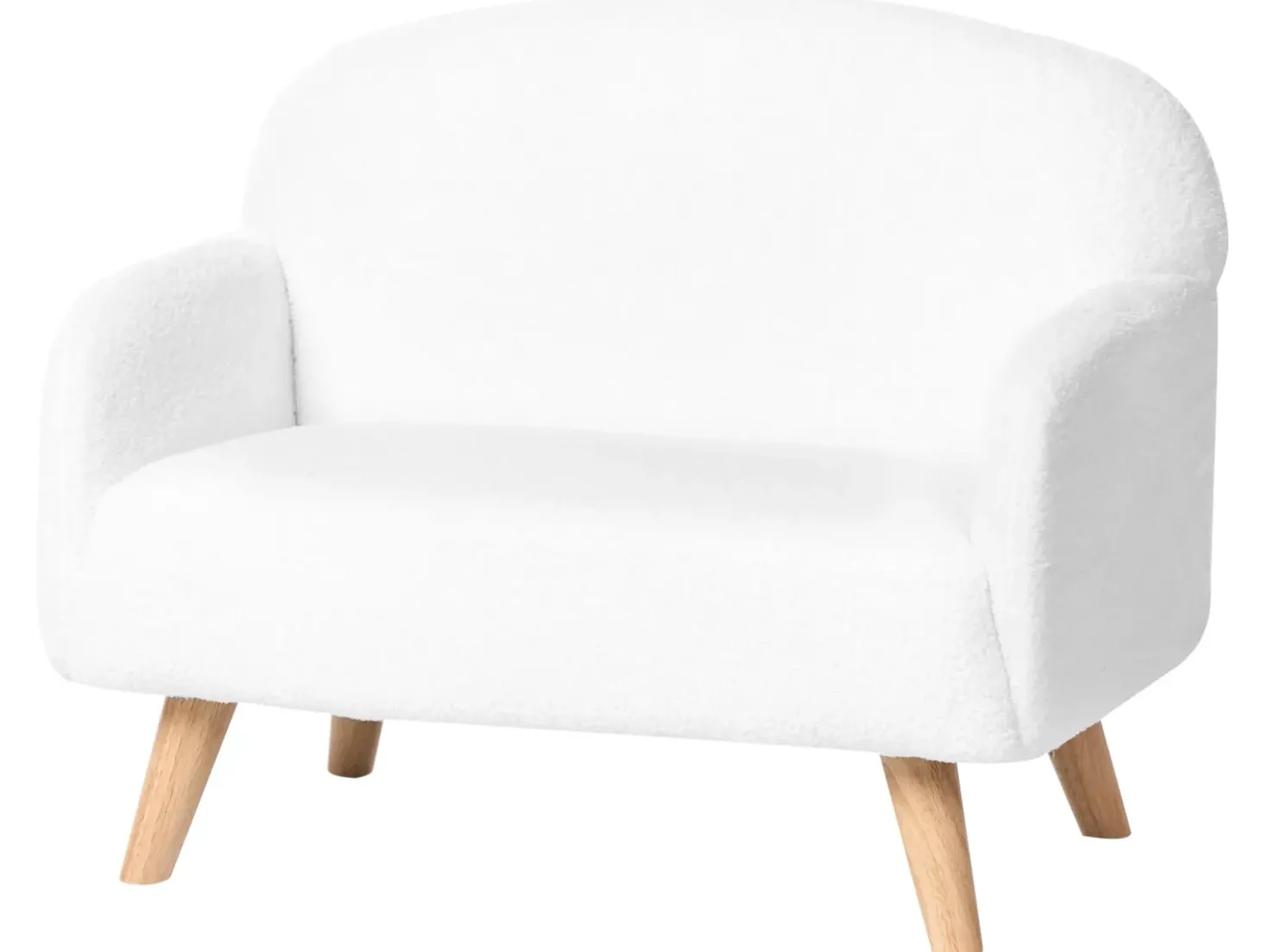 Divano per bambini OTTAL Bouclé Bianco