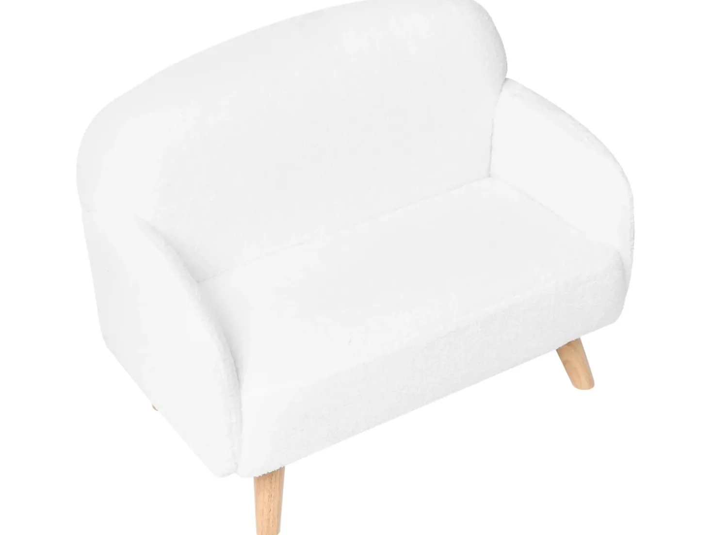 Divano per bambini OTTAL Bouclé Bianco