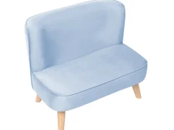 Divano per bambini RISBY Velluto Azzurro