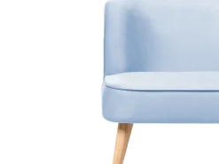 Divano per bambini RISBY Velluto Azzurro