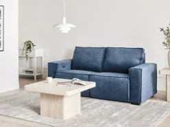 Divano reclinabile elettrico 2 posti NUKARI Tessuto Blu