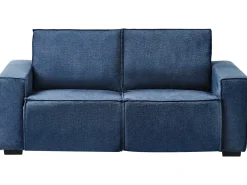 Divano reclinabile elettrico 2 posti NUKARI Tessuto Blu