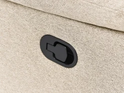 Divano reclinabile manuale 2 posti BERGEN Tessuto Beige
